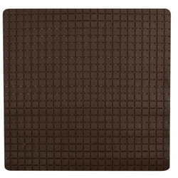 Tapis Fond de douche antidérapant Caoutchouc quadro 54x54cm Chocolat MSV