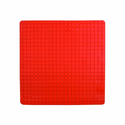 MSV 3700703928775, Rouge, Monochromatique, Carré, Caoutchouc, 540 x 540 cm