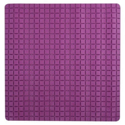 Tapis Fond de douche antidérapant Caoutchouc quadro 54x54cm Violet MSV