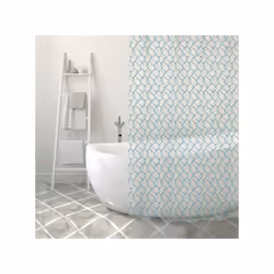 Rideau de douche de la marque MSV. Habillez votre salle de bain à votre goût: le design moderne et la couleur neutre du ridea ...