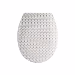 MSV ABATTANT WC, Allongé, Abattant rigide, Beige, Termodurcissable, 370 mm, 455 mm