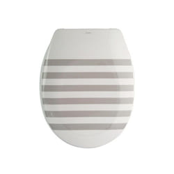MSV TOILET SEAT THERMOSET SEAUVILLE BLUE & WHITE