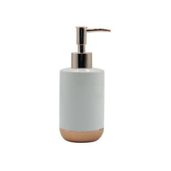 MSV - Distributeur de savon Céramique amman Blanc & Doré