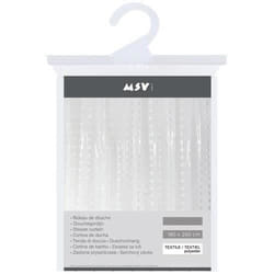 Rideau de douche - Bristol white - PVC - 180 x 200 cm - MSV