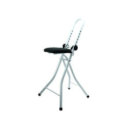 MSV - Tabouret de repassage ajustable & pliable en Acier (46x47x91cm)
