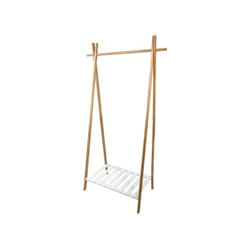 MSV 144921 porte-manteaux Colonne Blanc, Bois