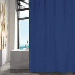 Rideau de douche - MSV - 180x200cm - Bleu - Anti-moisissure