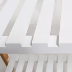 MSV 144922 porte-manteaux Colonne Blanc, Bois