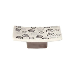 Porte Savon Céramique DOTS Gris & Blanc MSV