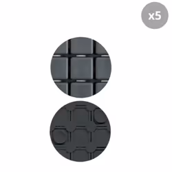 MSV 3700703933250 Tapis de bain et adhésif antidérapant Tapis de bain anti-dérapant Gris