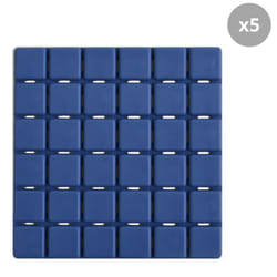 MSV 3700703933298 Tapis de bain et adhésif antidérapant Tapis de bain anti-dérapant Bleu