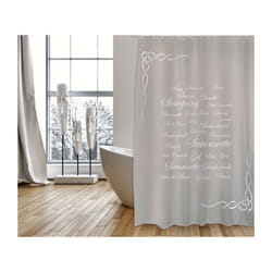 MSV 3700703933595 rideau de douche Anneau Polyester Taupe