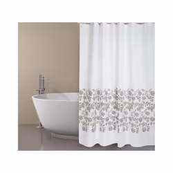 Rideau de douche de la marque MSV. MADE IN EUROPE, QUALITÉ PREMIUM certifié Confiance Textile, norme Oeko Tex. Tissu imperméa ...