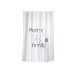 MSV 3700703933663 rideau de douche Anneau Polyester Gris