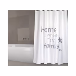 MSV 3700703933663 rideau de douche Anneau Polyester Gris