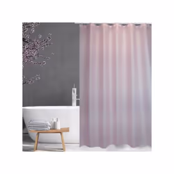 MSV , Multicolore, 180 x 200 cm rideau de douche Anneau Polyester Rose