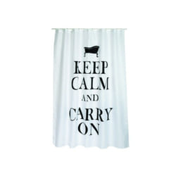 MSV Rideau de douche Polyester KEEP CALM