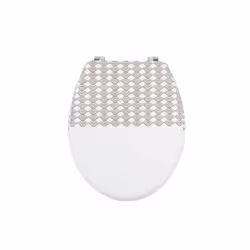 MSV ABATTANT WC, Allongé, Abattant rigide, Beige, Blanc, Panneaux MDF, 365 mm, 425 mm