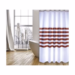 Rideau de douche de la marque MSV. MADE IN EUROPE. QUALITÉ PREMIUM, tissu imperméable et anti-moisissure, ce rideau de douche ...
