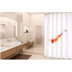 Rideau de douche de la marque MSV. MADE IN EUROPE. QUALITÉ PREMIUM, tissu imperméable et anti-moisissure, ce rideau de douche ...