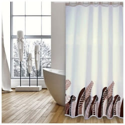 Rideau de douche Polyester plumas vintage 180x200cm qualite premium - Anneaux inclus MSV