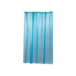 MSV 142158 Prime Eva 180x200cm Bleu, Polyester, 30 x 20 x 15 cm rideau de douche Anneau EVA (Acétate de vinyle d'éthylène)