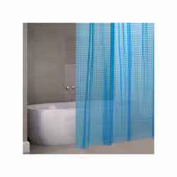 MSV 142158 Prime Eva 180x200cm Bleu, Polyester, 30 x 20 x 15 cm rideau de douche Anneau EVA (Acétate de vinyle d'éthylène)