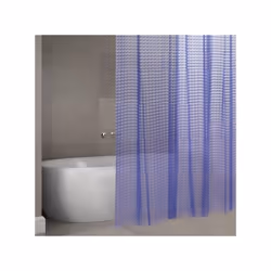 MSV Rideau de douche EVA 3D, Monochromatique, Anneau, EVA (Acétate de vinyle d'éthylène), Violet, 30 °C, 1800 mm
