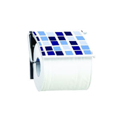 MSV - Porte rouleau papier wc Mural mosaiko Bleu