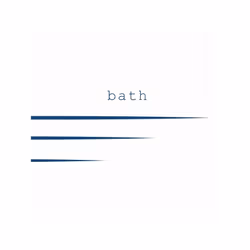 MSV 3700703937395 rideau de douche Anneau Polyester Bleu, Blanc