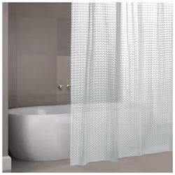 Rideau de douche de la marque MSV. Anti-moisissure, ce rideau de douche en Textile Polyester est enduit d'un revêtement antib ...