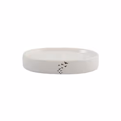 Porte savon céramique INDIA Blanc & Orange MSV