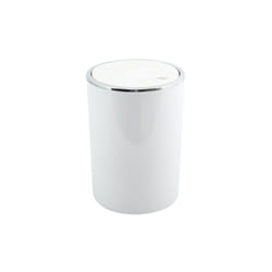 MSV 3700703938699 poubelle 6 L Rond Acrylonitrile-Butadiène-Styrène (ABS) Blanc