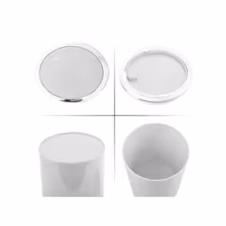 MSV 3700703938699 poubelle 6 L Rond Acrylonitrile-Butadiène-Styrène (ABS) Blanc - Vue supplémentaire 4