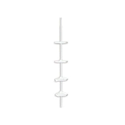 MSV 144920 étagères Etagère modulable Autonome Polypropylène (PP), Acier Blanc