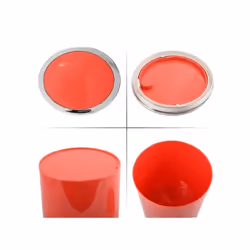 MSV 3700703939542 poubelle 6 L Rond Acrylonitrile-Butadiène-Styrène (ABS) Rouge