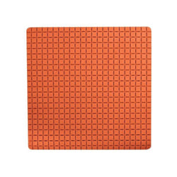 Tapis Fond de douche antidérapant Caoutchouc quadro 54x54cm Orange MSV