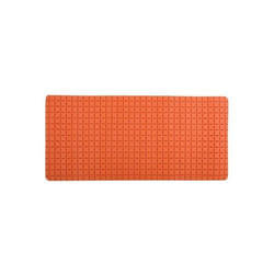 Tapis Fond de baignoire antidérapant Caoutchouc QUADRO 36x76cm Orange MSV