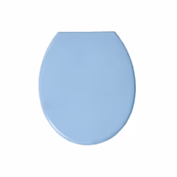 MSV ABATTANT WC, Rond, Abattant rigide, Bleu, Polypropylène (PP), 370 mm, 460 mm