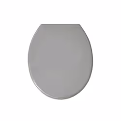 MSV ABATTANT WC, Allongé, Abattant rigide, Gris, Polypropylène (PP), 370 mm, 460 mm