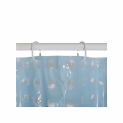 MSV 3700703940494 rideau de douche Anneau Polyvinyl chloride (PVC) Bleu