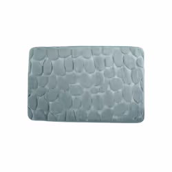 MSV TAPIS DE BAIN, Gris, Monochromatique, Rectangulaire, Microfibre, 30 °C, 50 x 80 cm
