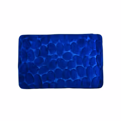 MSV 3700703941576, Bleu, Monochromatique, Rectangulaire, Microfibre, 30 °C, 80 x 50 cm