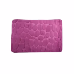 MSV TAPIS DE BAIN, Violet, Monochromatique, Rectangulaire, Microfibre, 30 °C, 80 x 50 cm