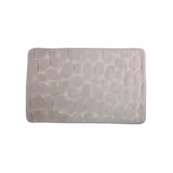 MSV TAPIS DE BAIN, Beige, Monochromatique, Rectangulaire, Microfibre, 30 °C, 50 x 80 cm