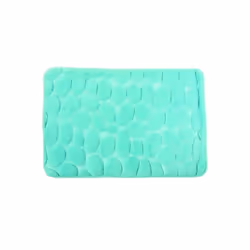 MSV TAPIS DE BAIN, Bleu, Monochromatique, Rectangulaire, Microfibre, 30 °C, 40 x 60 cm