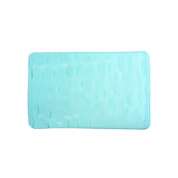 MSV TAPIS DE BAIN, Bleu, Monochromatique, Rectangulaire, Microfibre, 30 °C, 60 x 40 cm