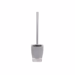 MSV 141095, Support et brosse pour toilettes, Gris, Acrylique, Acier inoxydable, 100 mm, 385 mm