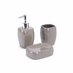 Set de salle de bain de la marque MSV Idéal pour aménager la salle de bain de manière chic et élégante. Un lot d'accessoires  ...