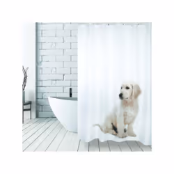 MSV SCOTT rideau de douche Anneau Polyester Beige